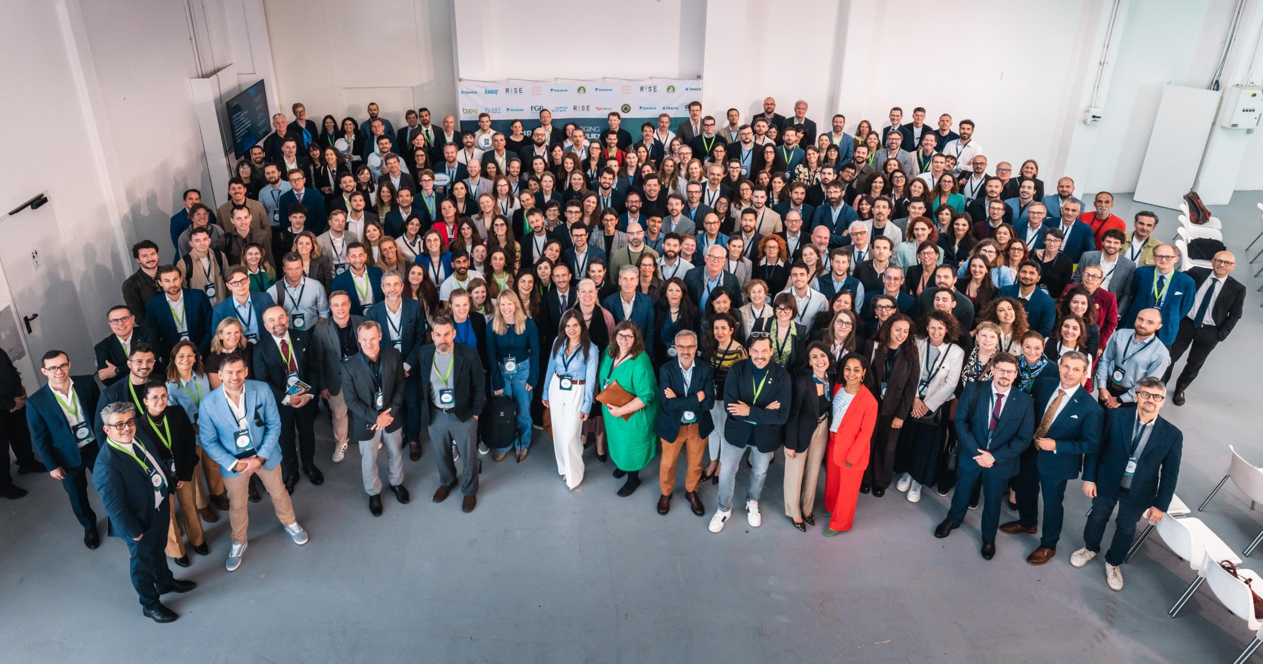 GBCI Europe Circle 2026 · Milan · BEE Incorporations Full attendee group photo at GBCI Europe Circle 2026 in Milan, May 2026, with sponsor backdrop
▸ TITLE
GBCI Europe Circle 2026 · Milan · BEE Incorporations
▸ CAPTION
GBCI Europe Circle 2026 · Milan · May 2026 · Credit: Maurizio Marassi
▸ DESCRIPTION
Aerial group photograph of the full attendee community at GBCI Europe Circle 2026, held in Milan on 6–8 May 2026 under the theme Forging Resilience. Hundreds of architects, engineers, ESG investors, and LEED-accredited practitioners gathered for three days of sessions on climate risk, decarbonization, and LEED v5. BEE Incorporations was an official sponsor of Circle 2026. Published on bee-inc.com.
Primary keyword: GBCI Europe Circle 2026
Secondary keywords: LEED v5 · decarbonization