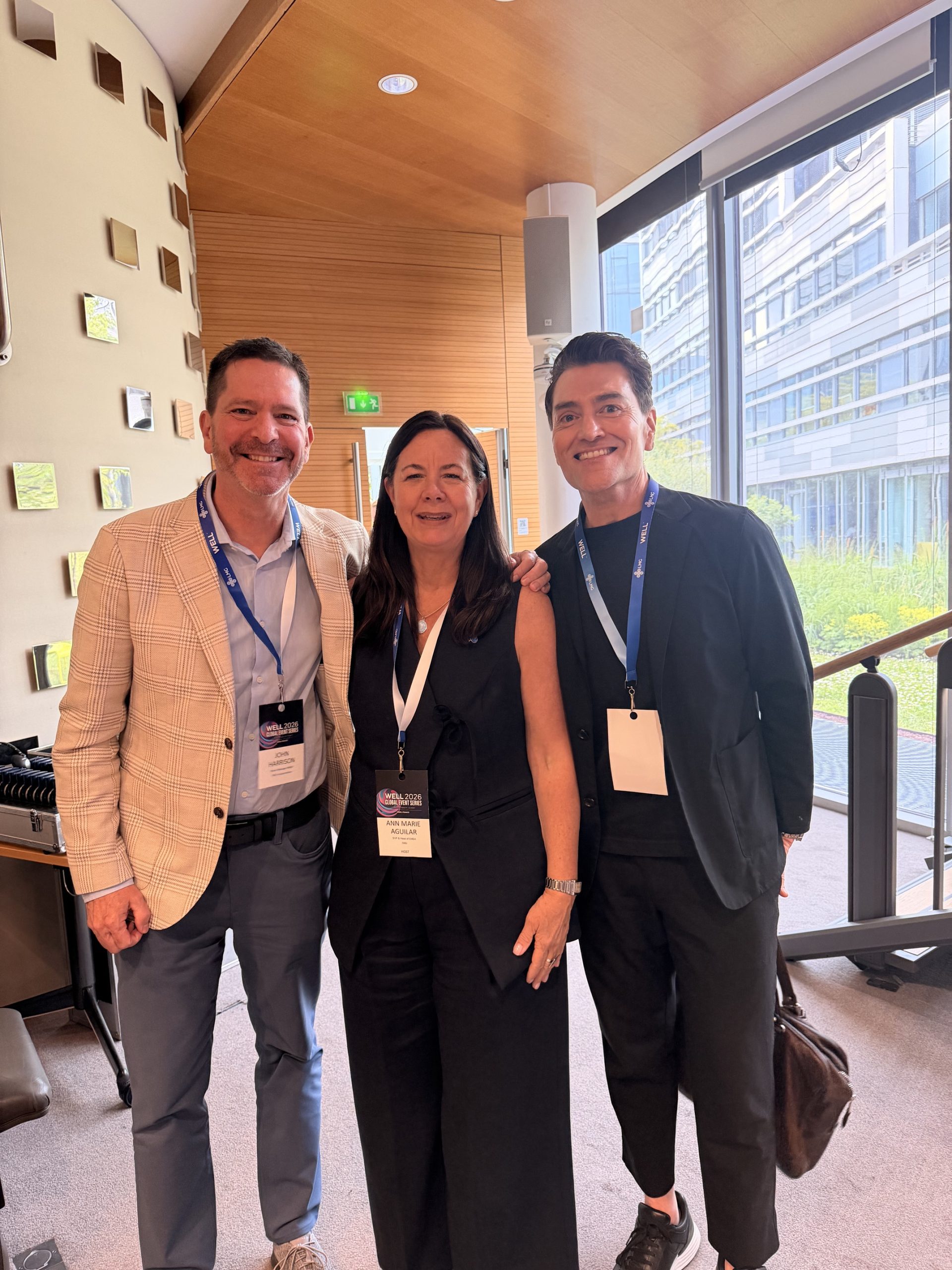 BEE EMEA at WELL 2026 Climate Health Summit Paris · BEE Incorporations John Harrison, Ann-Marie Aguilar, and Alvin Monarrez at the WELL 2026 Climate and Health Summit Paris