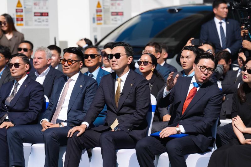 Image for the Tweet beginning: Mongolia's first LEED Gold EV